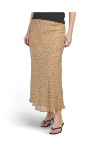 Printed Flared Pull on Skirt