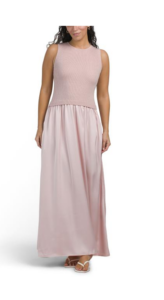 Twofer Knit Top Maxi Dress