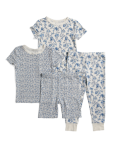 Toddler Girls 4pc Garden Pajama Set Size 2-4