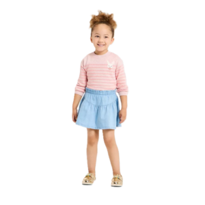 Toddler Girls' Denim Twill Skort 12m-5y