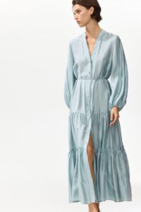 Shirt Dress with Tiered Skirt