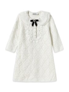Little Girl's & Girl's Pointelle Knit Dress