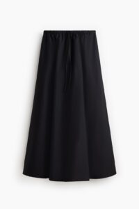 Cotton Poplin Maxi Skirt