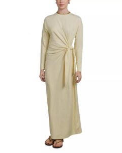 Side Tie Maxi Dress