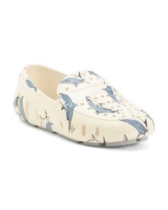 Unisex Shark Print Prodigy Driver Flats (toddler Little Kid Big Kid)
