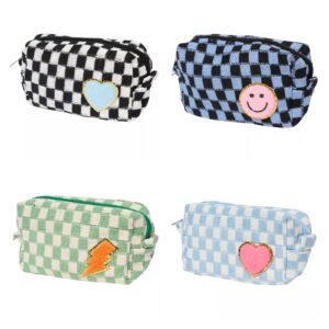 Girls' Checkered Cosmetic Bagp