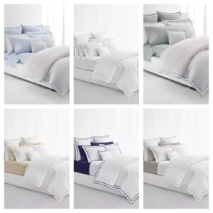 Spencer Sateen Border Duvet Cover, Full/queen