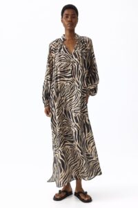 Oversized Tie-belt Dress