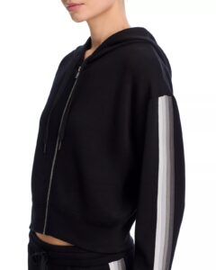 Striped Cloud Fleece Zip Up Hoodie