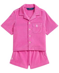 Girls' 2t-6x Terry Shirt & Short, 2-piece Set