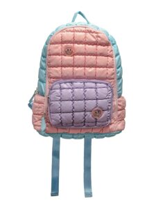 Kid's Smiley Confetti Charm Puffy Quilted Backpack
