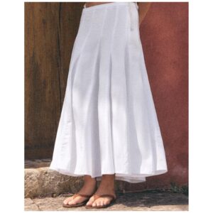 Godet Midi Skirt Trf