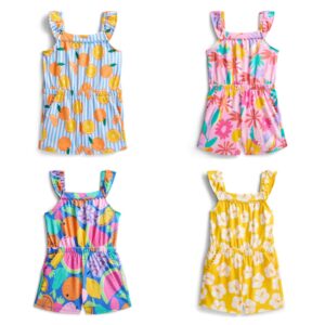 Toddler Girls Ruffle-strap Romper