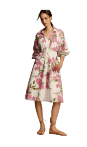 Esther Long-sleeve Midi Dress