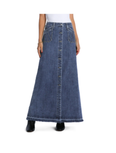 Royal Denim Maxi Skirt