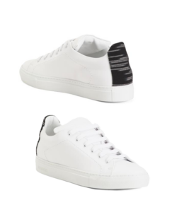 Leather Lace Up Sneakers