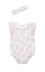 Hydrangea Knit Romper & Headband Set