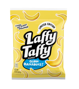 Laffy Taffy Mini Bar Bag, Banana, Chewy Taffy Candy, 3.5 Oz
