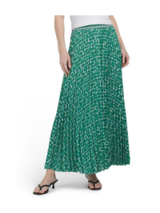 Pleated Maxi Skirt