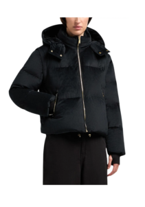 Misti Water & Wind Resistant 800 Fill Power Down Convertible Velour Jacket Size Xs