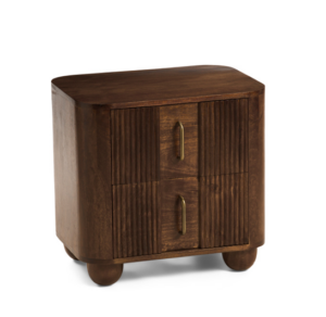 21.5x16 Solid Wood Marlowe Fluted Nightstand
