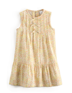 Kids' Bow Pintuck Cotton Dress
