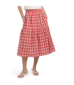Plaid Maxi Skirt