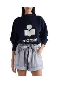 Moby Flocked Logo Graphic Sweatshirt