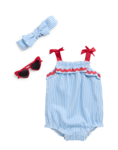 Americana Bubble Bodysuit, Headband & Sunglasses Set