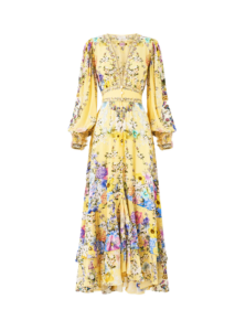 Darling Buds Long Button-front Dress