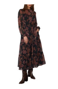 Whispers of Bohemia Long Sleeve Maxi Dress