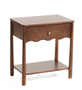 24in Wavy Scalloped Accent Table