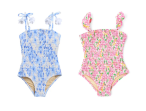  smocked One-piece  Swimsuit  