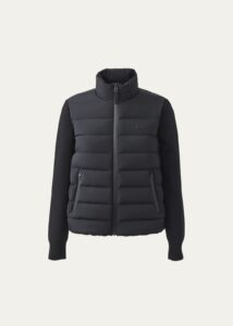 Oceane-city Light Down Mixed-media Puffer Jacket