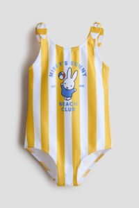 Printed Knot-detail Swimsuit