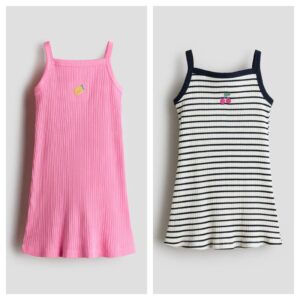 Embroidered-detail Strappy Dress