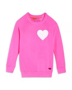 Unisex Heart Print Sweatshirt and Sweatpants - Little Kid, Big Kidp