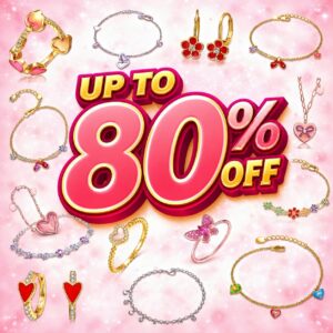 Up to 80% off Girl's Jewlery!!