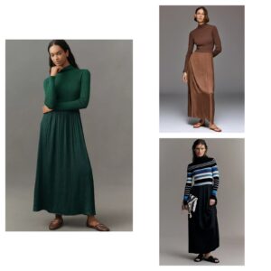 The Thea Long-sleeve Twofer Maxi Dressp