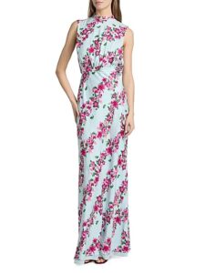 Fleur Floral Satin Gown