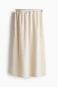 Crinkled Drawstring Skirt