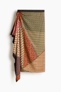 Draped-panel wrap Skirt