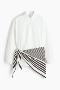 Scarf-detail Shirt