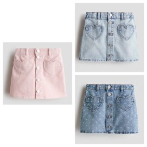 A-line Denim Skirt