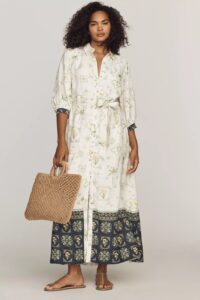 The Mona Linen Shirt Dress by Maeve