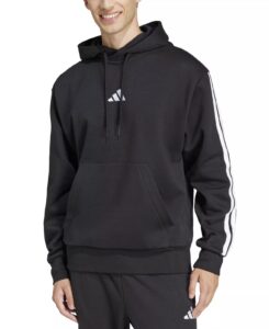 Men's Essential Three Stripes Fleece Hoodie