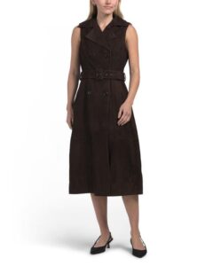 Suede Macy Midi Dress