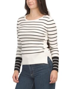 Stripe Crew Neck Sweater