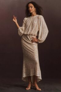 Mare Mare Sequin Long-sleeve Maxi Dress