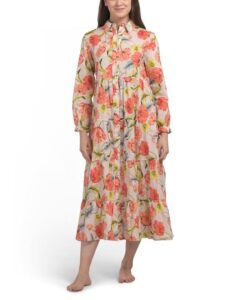 Kaia Hypnos Long Sleeve Lounge Dress
